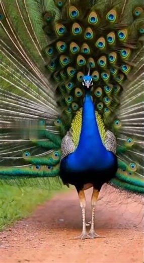 When This Peacock Opens Its Feathers… WOW! A Stunning Transformation in Seconds
