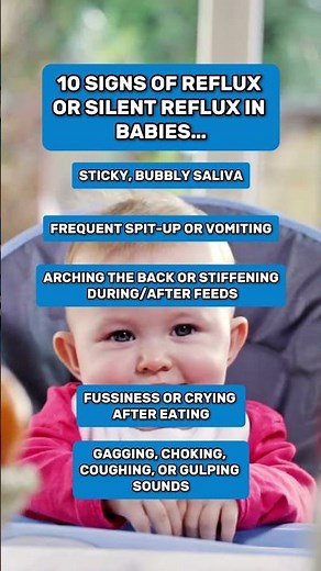 10 signs of reflux or silent reflux in babies…