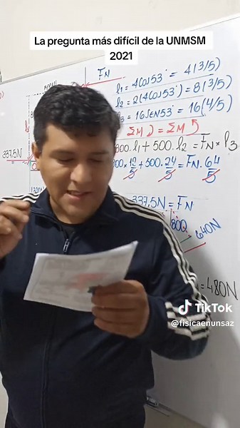 Problema de estática resuelto de forma clara y detallada