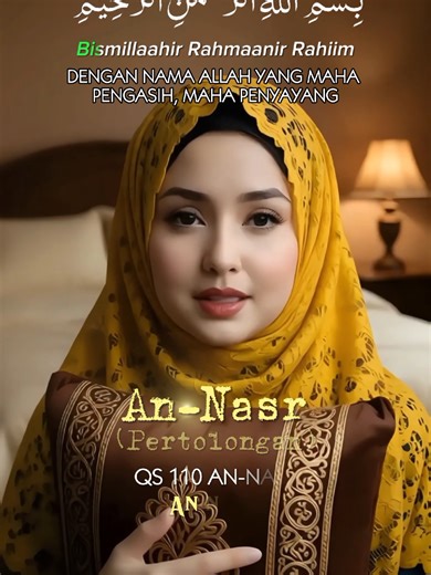 110 AN NASR ngaji lipsync Transliterasi & Terjemahan Al Qur'an Juz Amma. Video/gambar fiktif dibuat oleh AI menggunakan HP android. Suara asli: Alma Esbeye. Apps: Picture: PhotoLeap, Croping Huruf Arab: PngMaker, Lipsync: Pippit, Audio Editor: SuperSound, Video Editor: CapCut #annasr #ngaji #almaesbeye #alquran #lipsync