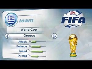 [PC] | FIFA 2001 | GREECE | WORLD CUP | LONGPLAY | PROFESSIONAL DIFFICULTY