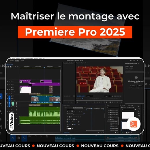 Que vous soyez débutant ou déjà à l’aise avec les bases, cette formation vous offre une progression claire et structurée pour monter vos vidéos avec fluidité. Apprenez à importer, découper, enrichir, optimiser et exporter vos contenus avec les standards pros de YouTube, des réseaux sociaux ou du monde pro. 🧠 Formation guidée par un expert, accès illimité, pédagogie concrète et efficace. 🎓 https://www.elephorm.com/formation/video/premiere-pro/maitriser-le-montage-avec-premiere-pro-2025 #Premier