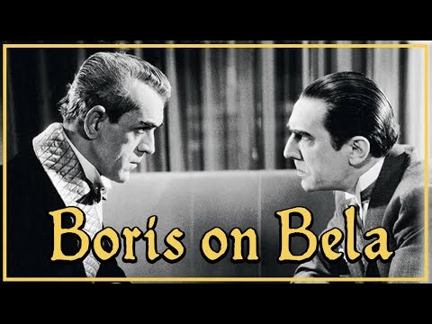 Boris Karloff talking about Bela Lugosi