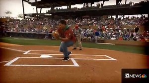 10K views · 149 reactions | Coop threw out the first pitch at the D-Backs spring training game against the Cubs today. Nice toss, Coop! | 12News | Facebook