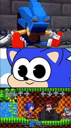 FNF Sonic vs Minecraft Mod – Oh Uhm For Hire Rap Battle Friday Night Funkin’ #fnf #sonic #minecraft