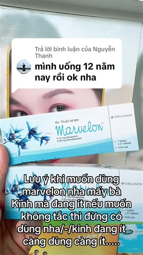Lưu ý khi sử dụng thuốc ngừa thai Marvelon