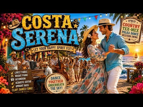 🎵 COSTA SERENA 🌊🤠 | Upbeat Country Tex-Mex • Polka Dance • Western Swing