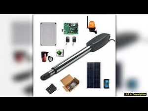 HeavyDuty Automatic Gate Opener Kit for Swing Gates with LongRange Gate Opener Remote Model SPKMC02