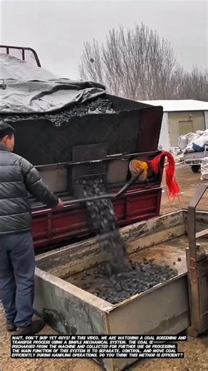 Coal Screening & Transfer Process | Simple Industrial Technology at Work.