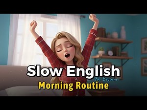 Morning Routine 🎧 Slow & Clear English for Beginner Learners