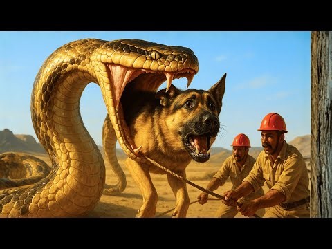 Brave Heroes Rescue Terrified Dog from Giant Python Attack on the Farm 🐍🐶