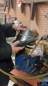 164K views · 467 reactions | More of the power file because it was such a big topic of discussion last time. It doesn't to as clean of a job as a hand file but it removes stock much faster and then you can do the clean up by hand after. It's a bit to aggressive for small bits but for anything big enough to control the vibration it's a fine tool. #azurearmoury #metalworking #wip #powerfile #howitsmade #helmet #armor #howto | Azure Armoury | Facebook