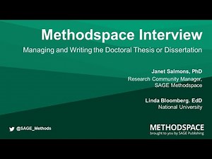 Managing and Writing the Doctoral Thesis or Dissertation