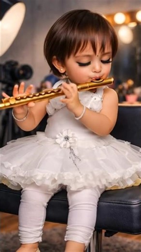 Cute Baby Playing Flute | Most Adorable Video #flute #cute #cutebaby #viralvideo