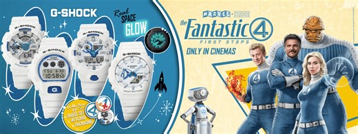 Casio Announces G-Shock Fantastic Four Collection In The UK
