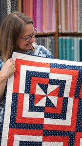 🎆 Celebrating July 4th with style! 🇺🇸✨ Check out our Independence 3-yard pattern from 'Make It Patriotic With 3-Yard Quilts' to your festivities! 🎇 ⁠ ⁠ ⁠Share your Independence pattern from Make it Patriotic With 3-Yard Quilts ⁠ #IndependenceDay #PatrioticQuilts #July4thCelebration | Fabric Cafe