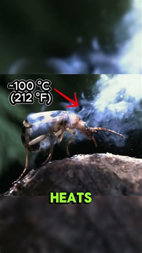 It explodes chemicals — and survives. How? #shorts #wildlife #educational #animalfacts