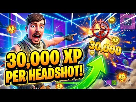 BEST XP MAP EVER! 😱 30,000 XP PER HEADSHOT INSANE GLITCH (Fortnite XP Farm)