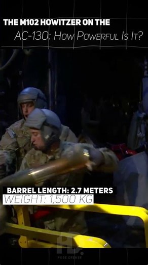 The M102 Howitzer on the AC-130: How Powerful Is It?