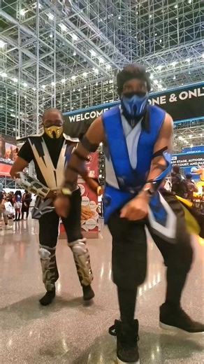 Dancing in our Mortal Kombat Cosplays at New York Comic Con #mortalkombat