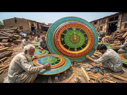 How Wooden Clocks Are Made in Factory | Amazing Woodworking Process