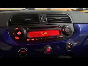 How to enter the Fiat 500 radio code