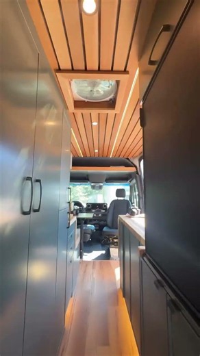 Bed Lift in a Sprinter Van #shorts