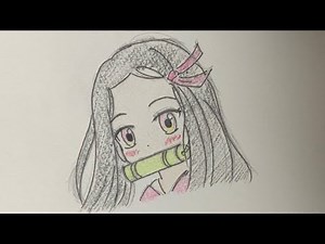 How to Draw Nezuko Easy | demon slayer tiktok