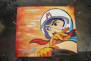 4.4K views · 289 reactions | Speed Racer Painting by @Simply Sara Art Commissions Contact: SaraSandovalArt@Gmail.com | Sara Sandoval Art | Facebook
