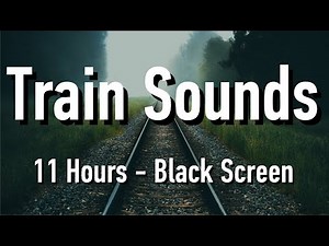 Long Nordic Train Sounds for Sleep : Night Train. 11 Hours Sound. Knocking Train Wheels Black Screen