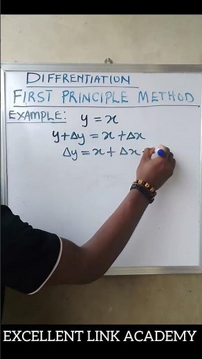 DIFFERENTIATION VIA FIRST PRINCIPLE METHOD