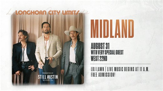 Grammy-nominated country band Midland set to perform at Longhorn City Limits