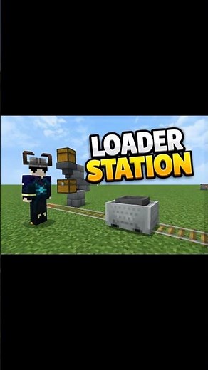 🚂 Minecraft Automatic Loader Station | Easy Redstone Build ⚙️ #part 2 #short #minecraft #gaming
