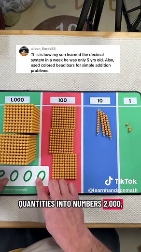 Montessori Place Value Mat: Enhance Number Understanding