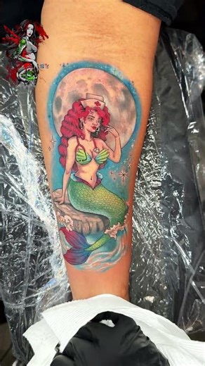 Cute mermaid tattoo #oxystattoo #tattoo #shotrs