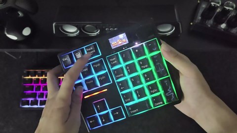 BOYI 31 Numpad+66Pro 65% Mechanical Keyboard with Screen Comb,Compact Gaming Keyboard for Win&Mac