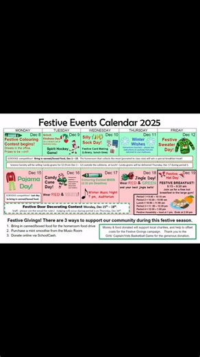 WCI Festive Season is in full swing. Silly sock day on Wednesday! | Woodstock Collegiate Institute