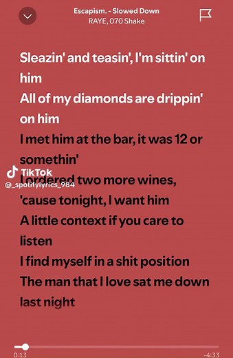 Escapism Slowed Down by RAYE