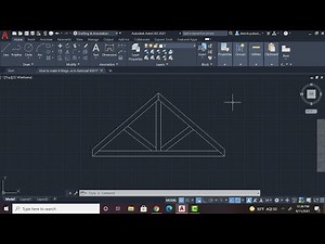 How to make A Queens Post Truss in AutoCAD 2021!