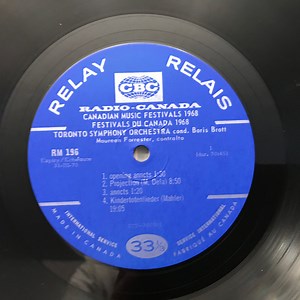 Toronto Symphony Orchestra, Maureen Forrester - Canadian Music Festivals 1968