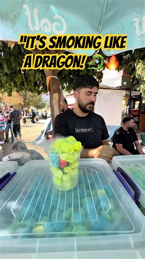 This Crazy Snack Smokes Like a Dragon! 🐉 | Turkish Street Food Reaction 🔥