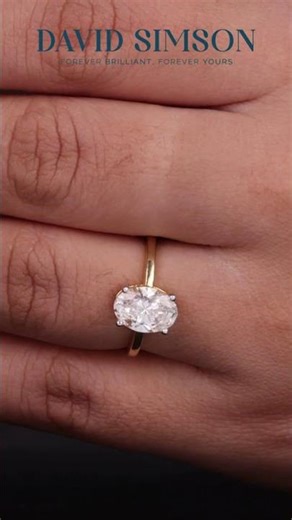 "Oval Cut Diamond Solitaire Wedding Ring 💎✨ Classic Elegance & Brilliant Simplicity"