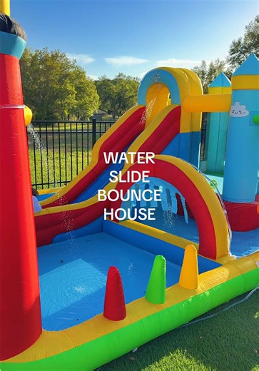 Yall grab a water slide in the off season before that summer price goes up! So fun and costs less than renting one to use only ONE time! #waterslide #bouncehouse #summertoys #watertoys #Summer
