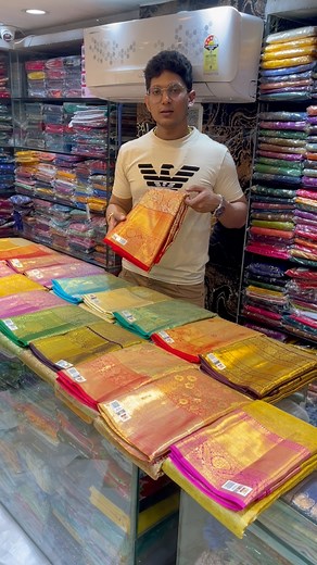 87K views · 1.3K reactions | Lowest price Banarasi saree in Kolkata...