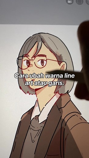 Tutorial Mewarnai Line Art di Ibis Paint X