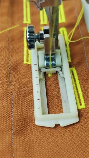 Sewing buttonhole pattern using a Janome sewing machine #sewingtechnique