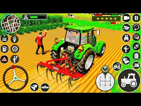 Realistic Farming Simulator Gameplay | Harvesting Crops & Managing Farm Machines 🌾🚜