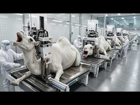 Inside the World’s Largest White Camel Leather Factory | AI-Driven Robotic Jacket Production