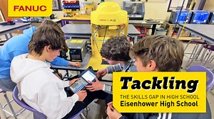 💬"As an instructor, I appreciate the FANUC robot because it is an industry machine. It is something that they will see in industry. The students that we bring on field trips, they see the FANUC robots." - Dana McLaren, Technology Education Teacher, New Berlin Eisenhower 🤖Early exposure to robotics used in industrial applications is important to spark students’ interest in advanced automation careers. Eisenhower High School in New Berlin, Wis. is doing this by integrating two FANUC robots into 