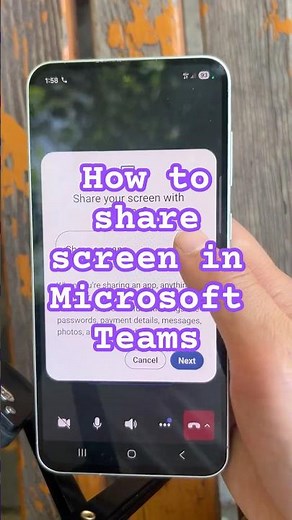 How to share screen in Microsoft Teams